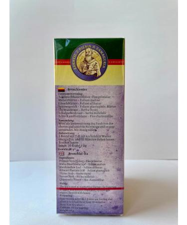 Bronchial Cyprian Herbal Tea | Upper and Lower Respiratory System | Lungs | Pure Natural Herbal Tea Grown in Europe (20 Tea Bags 40g) - Buy Online on GoSupps.com
