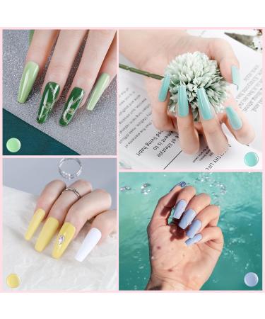 VANREESA Poly Nail Gel Kit 14 Colours Poly Nail Gel Kit Poly Nail Extension Gel Summer Colours Pink Purple Green Blue Gifts for Women - Buy Online on GoSupps.com