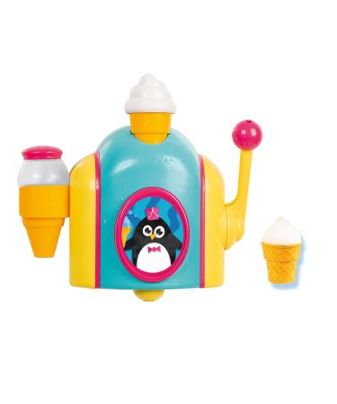 TOMY Toomies Foam Cone Factory Baby Bath Toy | Ice Cream Themed Bubble Making Toy | Kids Water Play Suitable For 18M and 2 3 and 4 Year Old Boys and Girls
