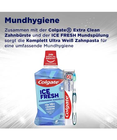 Colgate Complete Ultra White Toothpaste 12x75ml - Gentle Discoloration Removal & All-Round Protection for Healthy Teeth - Natural Tooth Whitening - Buy Online on GoSupps.com
