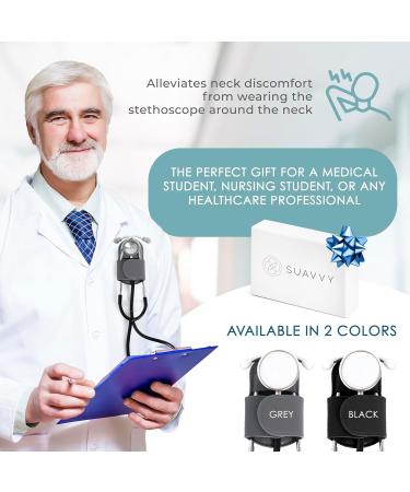 Buy Magnetic Stethoscope Holder Clip - Genuine Leather Waist Holder for Littman Stethoscopes - Perfect Gift for Nurses & Doctors - International Shipping Available - Buy Online on GoSupps.com