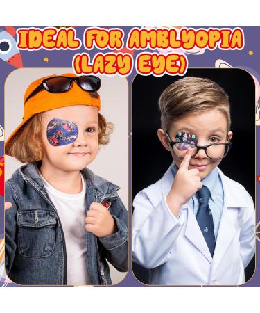 Panitay 60 Pcs Adhesive Eye Patches for Kids - Cute 12 Styles Toddler Eye Patch Bandages for Boys | International Shipping - Buy Online on GoSupps.com