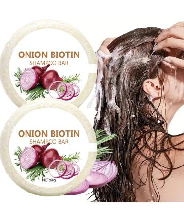  G n rique Onion Biotin Shampoo Bar 60g x 2 Onion Shampoo Bar Onion Rosemary Shampoo Soap Biotin Onion Shampoo Nourishing Purifying Shampoo Soap Deep Cleansing - Buy Online on GoSupps.com