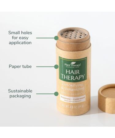 Plant Therapy Hair Therapy Dry Shampoo Powder 1.7 oz - Refresh Revitalize & Rejuvenate with Rosemary Cedarwood & Vitamin E | International Shipping Available - Buy Online on GoSupps.com