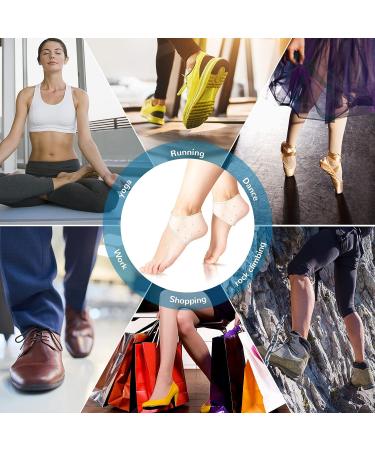 12pcs Silicone Heel Protectors - Gel Cups for Heel Pain Relief | Breathable Cushions for Plantar Fasciitis | Blister Prevention Pads for Men and Women - Universal Fit - Buy Online on GoSupps.com