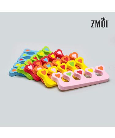 Kids' Premium Colorful Heart Toe Separators - Set of 24 - Super Soft & Durable - Buy Online on GoSupps.com