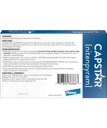 Capstar For Dogs & Cats 2-25 Lbs (Blue)  - Buy Online on GoSupps.com