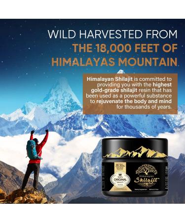 Pure Organic Himalayan Shilajit Resin 85+ Trace Minerals Complex for Focus, Energy & Immune Support | 2-3 Month Supply - Buy Online on GoSupps.com