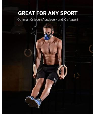 Phantom Athletics Training Mask - Enhance Endurance & Performance in Sports | Blue L - International Shipping Available - Buy Online on GoSupps.com