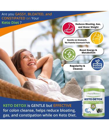 Power By Naturals Keto Detox Pills for Ketogenic Diet - Weight Loss & Bloating Relief - 60 Pills - Buy Online on GoSupps.com