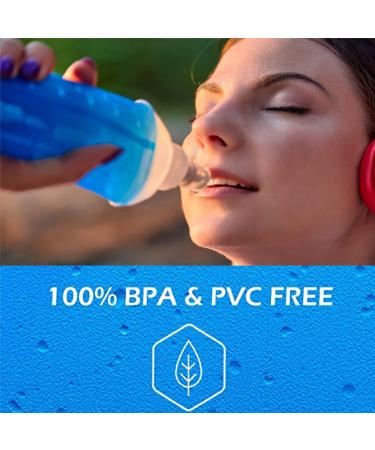 Axen 150ml Soft Flask - TPU Foldable Hydration Bottle for Running Cycling & Hiking (Pack of 2) | Lightweight & Collapsible Water Flask - Buy Online on GoSupps.com