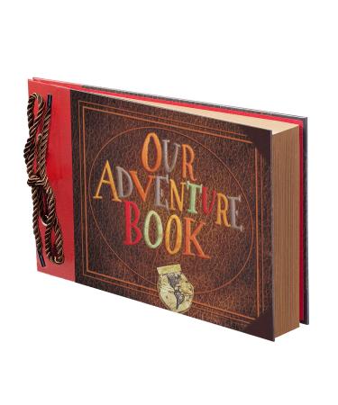 Scrapbook Photo Book  Our Adventure Book  Adventure Book  Adventure Scrapbook Handmade DIY Family Scrapbook Photo Album Up Travel Scrapbook for Memory Record  Anniversary  Wedding  Travelling - Buy Online on GoSupps.com