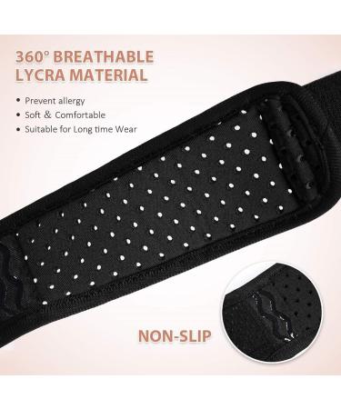 Tenbon Hernia Belt - Flexible Adjustable Inguinal Groin Support Truss for Men and Women - XL Black - Buy Online on GoSupps.com