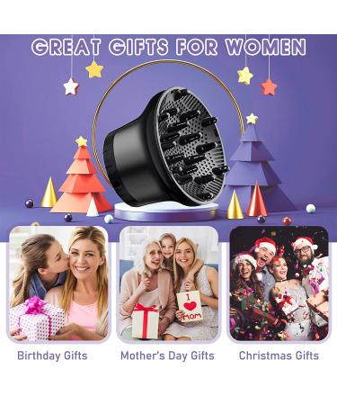 Adjustable Hair Diffuser for Curly Hair - Universal Attachment for 1.4-2.6 Inch Dryers - Ideal for Fine, Thick, Natural, and Frizzy Hair - Professional Salon Tool in Black - Buy Online on GoSupps.com