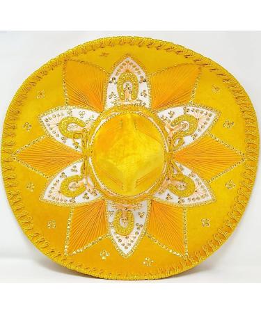 Yellow & Gold Mariachi Charro Sombrero - Buy Online on GoSupps.com