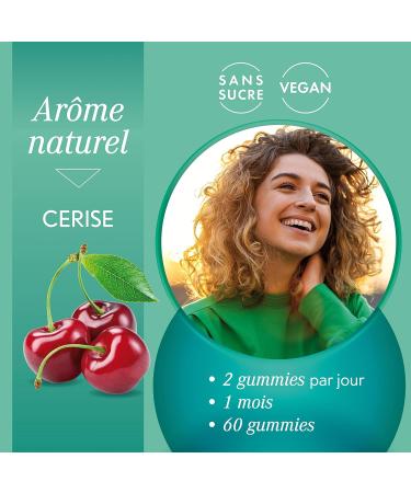 Oenobiol Gummies Hair - Favorise la Croissance Redonne du Volume - Programme 2 Mois - 2 x 60 Gummies - Ar me Naturel Cerise - Compl ment Alimentaire - sans Sucre - Vegan - Made In France Lot de 2 - Buy Online on GoSupps.com