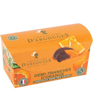 CHEVALIERS D'ARGOUGES French Master Chocolatiers - Slices of candied oranges coated dark chocolate 70% - Tasting Ballotin - Buy Online on GoSupps.com
