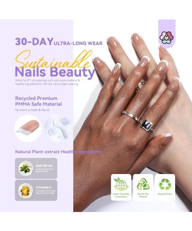 SAVILAND French Gel X Nail Kit - Extra Short Square Press On Nails Chip-Free Solid Nail Glue & UV/LED Lamp Supplies - Long-Lasting Durable French Tips - Buy Online on GoSupps.com