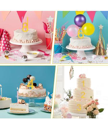 Ouligay 124Pcs Acrylic Letters Cake Topper Gold 0-9 Number Cake Toppers with A-Z Letter Cupcake Decorations for Wedding Birthday Baby Shower Party Cake Decorations - Buy Online on GoSupps.com
