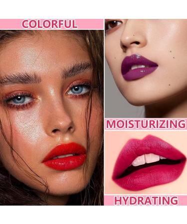 WENJLYJ 6 PCS Wine Lip Tint Wine Bottle Matte Lip Tint Stain Stick Long Lasting Waterproof&Moisturizing Velvet Liquid Lipstick Mini Cute Lip Gloss Set for Women 6p - Buy Online on GoSupps.com