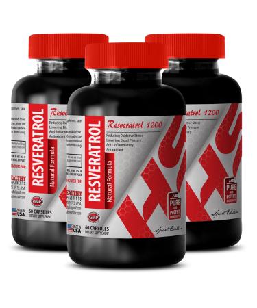 Trans-RESVERATROL Complex - resveratrol Energy resveratrol for Athletes resveratrol for Men resveratrol for Brain Pure resveratrol Extract Daily resveratrol Capsules Natural resveratrol 3Bot