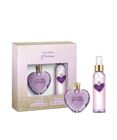 Vera Wang Princess 2 piece Gift Set for Women - 1.0 oz Eau De Toilette Spray + 4.0 oz Hair and Body Mist