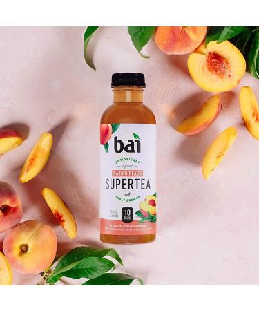 Bai Iced Tea Narino Peach Antioxidant Supertea - 12 Pack, 18 Fl Oz Bottles - Buy Online on GoSupps.com