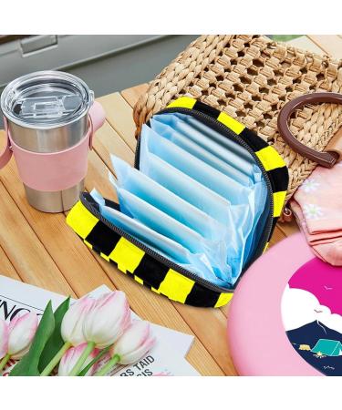 Buy Stylish Storage Bags for Women - Portable Menstrual Pad Holders Tampons & More - Multicolored Tapes & Stripes - Buy Online on GoSupps.com