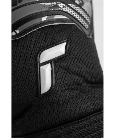 Reusch Attrakt Infinity Goalkeeper Gloves - Unisex Adult Black Size 9 | Superior Grip & Inner Seam Design - Buy Online on GoSupps.com