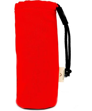 AMAPODO Bottle Cover | Protective Cotton Fabric Shell for Glass Bottles | Neoprene & BPA Free | Red - Fits 6-7cm | Eco-Friendly International Shipping - Buy Online on GoSupps.com
