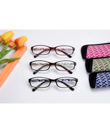Eyekepper Women's Reading Glasses - 3 Pack +1.50 with Stylish Patterns & Soft Case - International Shipping Available - Buy Online on GoSupps.com
