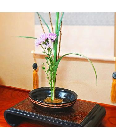 KAKURI Kenzan Flower Frog Black Large Square 3.8 - Japanese Ikebana Supplies - Professional Stainless Steel Holder Pin Frog - Made in Japan - Buy Online on GoSupps.com