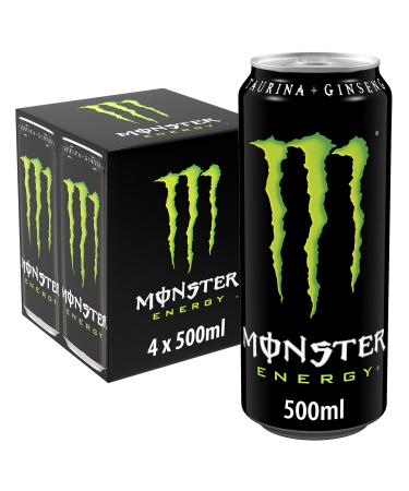Monster Monster Energy Original energy drink - Pack of 4 x 500ml cans