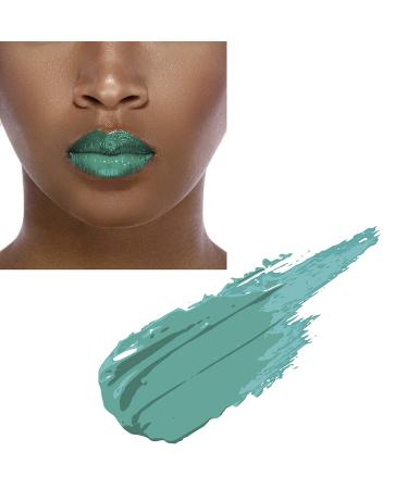 Liquid Lipstick - Vegan Matte Metallic Green - Long-Lasting Organic Ingredients | Steal the Show 989 - Petroleum-Free Formula - Buy Online on GoSupps.com