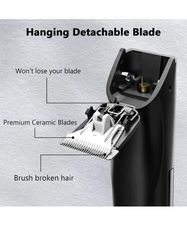 ATESON Groin Hair Trimmer for Men- Electric Body Groomer with LED Light & Waterproof Design- Pubic Hair Shaver and Beard Trimmer- Black (H620) - Buy Online on GoSupps.com