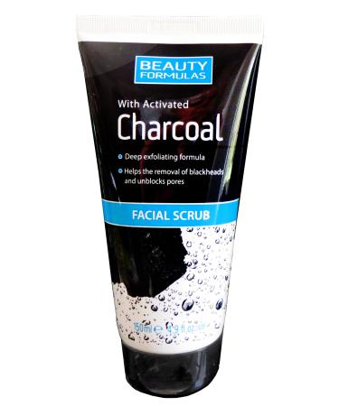 Charcoal Mens Face Scrub with Deep Cleansing Action for All Skin Types