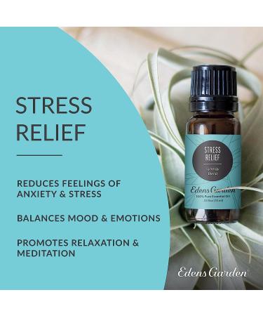 Edens Garden Stress Relief Essential Oil Synergy Blend - 100% Pure Therapeutic Grade - 10ml - Buy Online on GoSupps.com