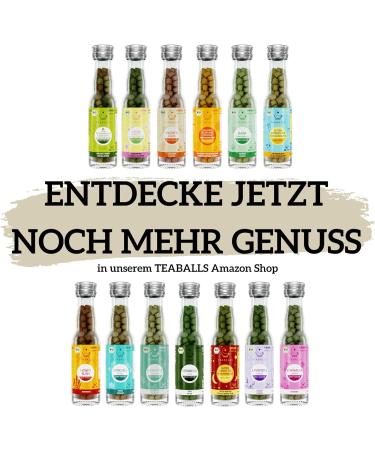 TEABALLS - Sage naturally cloudy (1 x 12 g) | approx. 150 teaballs | for approx. 30-75 cups of tea | 100% pure vegetable | Known from: the thing of the year - Buy Online on GoSupps.com