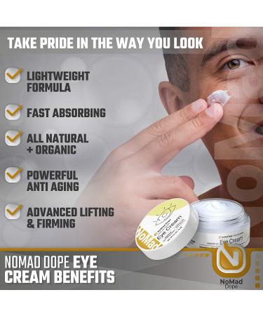 Men's Anti-Aging Eye Cream - Reduce Puffiness & Bags - Natural Skin Tightening Formula - Dark Circle Treatment - USA Made - 0.5 oz - Buy Online on GoSupps.com