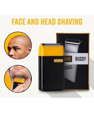 Shave Buddy Mini Compact Foil Electric Shaver - Lightweight Water Resistant Long-Hair Trimmer for Face & Head - Perfect Travel Companion - Buy Online on GoSupps.com
