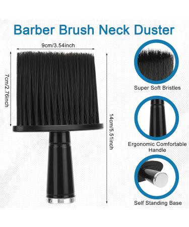Jeffdad 2 Pieces Barber Brush Set Barber Neck Duster Brush Barber Hair Blade Clipper Cleaning Brush Soft Nylon Trimmer Shaver Razor Cleaning Brush Professional Barber Styling Tool - Buy Online on GoSupps.com