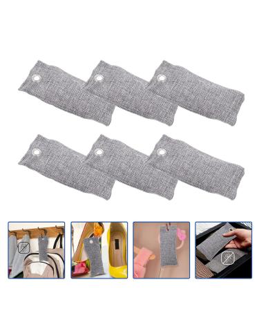 Minkissy 6-Pack Coal Bags - Natural Shoe Deodorizer & Freshener Bamboo Carbon Smell Absorber for Drawers and Home Use - Buy Online on GoSupps.com