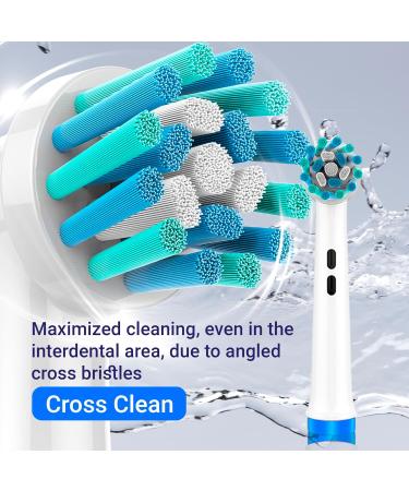 Replacement Oral-B Toothbrush Heads - 16 PCS Floss Cross Sensitive Soft Refills Compatible with Braun Electric Toothbrush - Buy Online on GoSupps.com