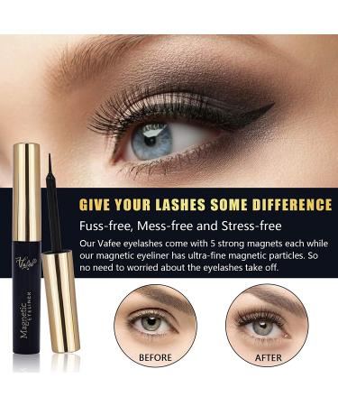 Magnetic Eyelashes Kit with Eyeliner & Tweezers - Easy, No Glue Needed! - Buy Online on GoSupps.com