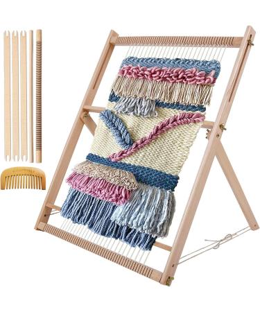 Willowdale 25.2x19.3 Multi-Craft Weaving Loom with Stand - Extra-Large Frame for Arts & Crafts | Develops Creativity - Beginner Weaving Frame Loom - Buy Online on GoSupps.com