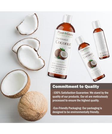 Plant Guru Fractionated Coconut Oil 32 fl. oz 100% Pure MCT Natural Carrier - Skin Face Body Massage and Hair Growth Moisturizer Great for Diluting Aromatherapy Essential Oils - Buy Online on GoSupps.com