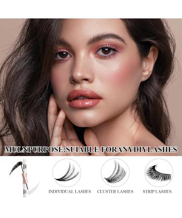 ThrivingAura Lash Bond and Seal Glue Cluster Lash Glue Strong Long Lasting Bond and Seal Lash Glue Lash Adhesive Hold 48-72 Hours Waterproof 2 in 1 Cluster Eyelash Glue for DIY&Sensitive Eyes - Buy Online on GoSupps.com