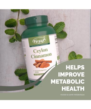 VORST Ceylon Cinnamon 600mg 120 Vegan Capsules | Gluten Free Supplements for Digestive & Metabolic Health | Cinnamon Sticks Powder Pills | 1 Bottle 1 count (Pack of 120) - Buy Online on GoSupps.com