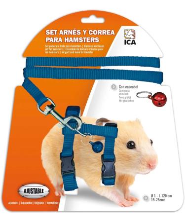 ICA DA977 Harness and Belt for Hamsters - Blue | Comfortable & Secure Pet Gear for All Breeds - Buy Now! - Buy Online on GoSupps.com