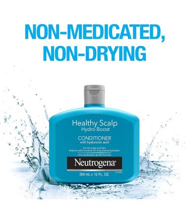 Neutrogena Moisturizing Healthy Scalp Hydro Boost Conditioner for Dry Hair and Scalp with Hydrating Hyaluronic Acid pH-Balanced Paraben & Phthalate-Free Color-Safe 354 ml Conditioner Blue - Buy Online on GoSupps.com
